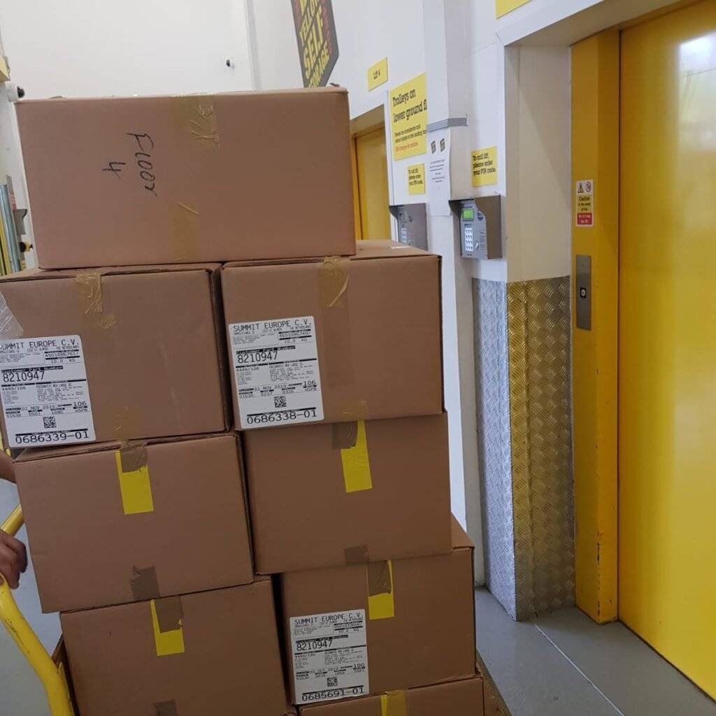 This is a pic of packed boxes